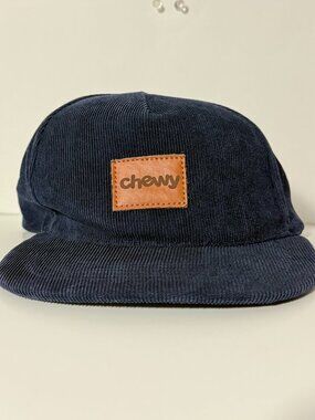 Chewy Corduroy Hat Navy Blue Strapback The Crosby Snapback Cap
